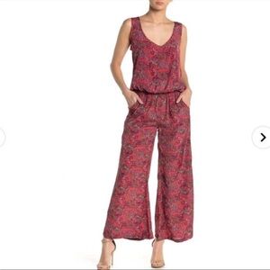 RAGA Red and Blue Patterned Jumpsuit